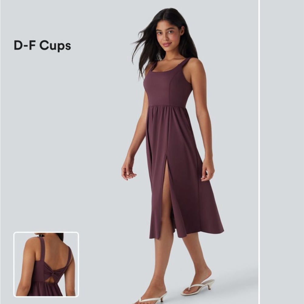 HALARA Plum Midi Dress